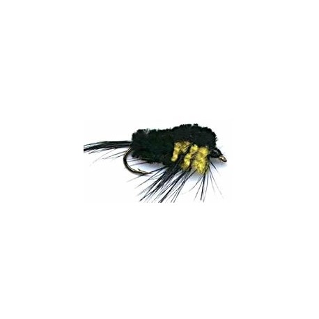 Streamers black yellow montana button $2.64