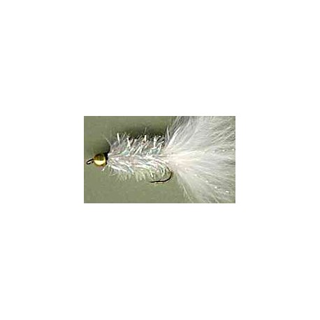 Streamers white crystal woolly bugger button $2.64