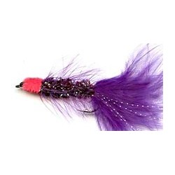 Streamers purple egg sucking woolly bugger button $2.64
