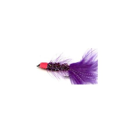 Streamers purple egg sucking woolly bugger button $2.64