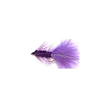 Streamers purple woolly bugger button $2.64