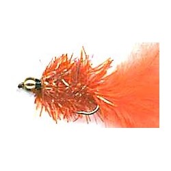 Streamers orange crystal woolly bugger button $2.64