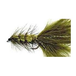 Streamers olive woolly bugger button $2.64
