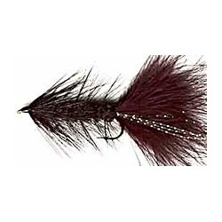 Streamers black woolly bugger button $2.64