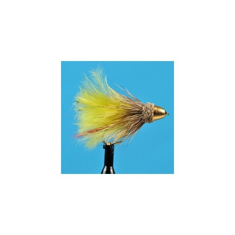 Streamers Conehead Marabou Muddler Yellow $2.64