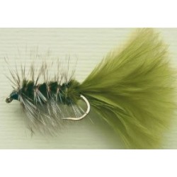 Streamers woolly bugger olive grizzly $2.64