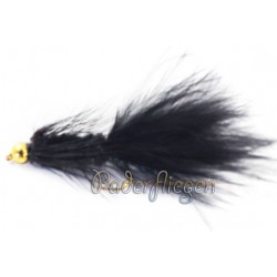 Streamers Woolly Bugger Black BH $2.64