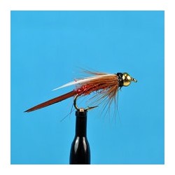 Beaded Nymphs Bead Head Prince Nymph Red Krystal Flash $2.42