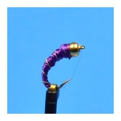 Beaded Nymphs Bead Head Purple Midge $2.42