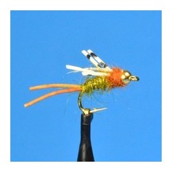 Beaded Nymphs Bead Head Rubber Legs Prince Krystal Flash $2.42