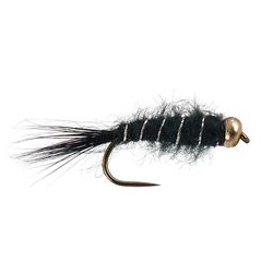 Barbless Flies Black Basic BH Nymph BL $2.34