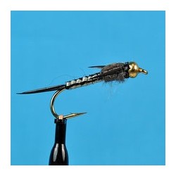 Beaded Nymphs Bead Head Woven Stone Fly Black $2.42