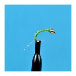 Beaded Nymphs Bead Head Zebra Midge Chartreuse $2.42