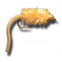 Beaded Nymphs BH Egg Sucking Squiggly Worm Glow In The Dark $2.42