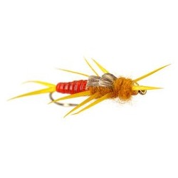 Beaded Nymphs BH Squiggly Estaz Egg White $2.42