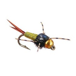 Beaded Nymphs BH Squiggly Spawn Glow In The Dark $2.42