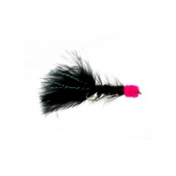 Salmon Singles egg sucking leech black chartreuse $6.80