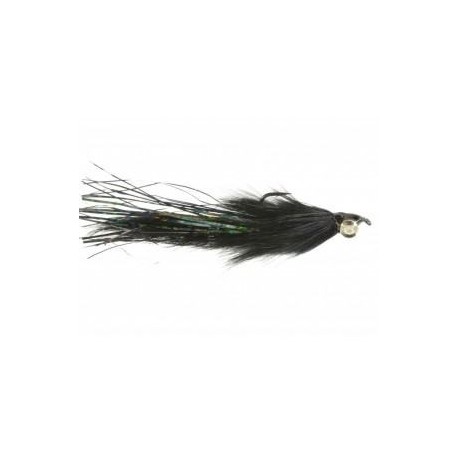 Salmon Singles Hareball Leech (Black) $6.80