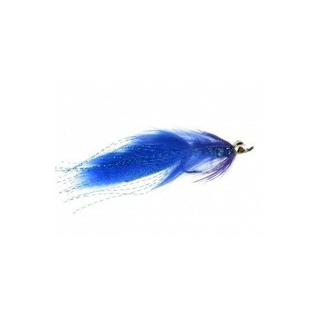Salmon Singles Hareball Leech (Blue) $6.80