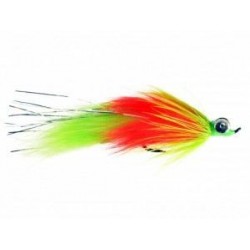 Salmon Singles Hareball Leech (Chartreuse Orange) $6.80
