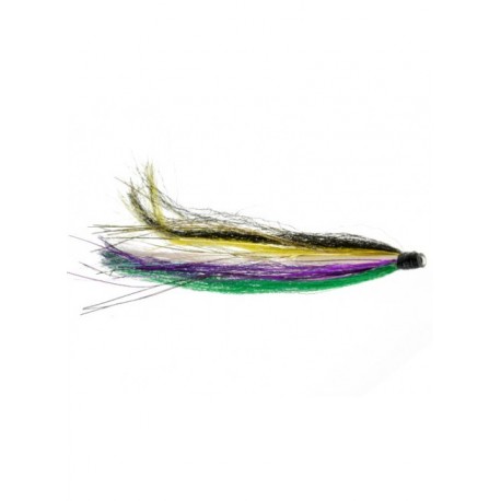 Bonefish Saltwaters black attack tube yellow purple and green $6.80