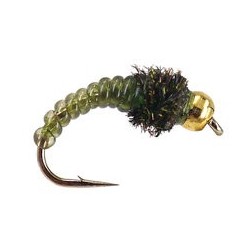 Beaded Nymphs Caddis Larve Olive $2.42