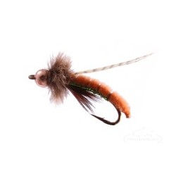 Beaded Nymphs Caddis Poopah Bead Head Dark Tan $2.42