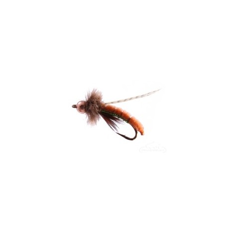 Beaded Nymphs Caddis Poopah Bead Head Dark Tan $2.42
