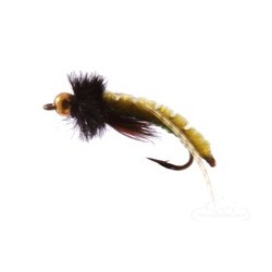 Beaded Nymphs Caddis Poopah Bead Head Olive $2.42