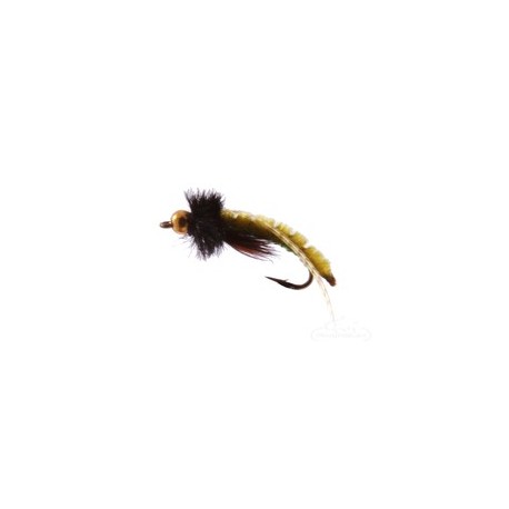 Beaded Nymphs Caddis Poopah Bead Head Olive $2.42