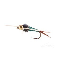 Beaded Nymphs Copper John Nymph Wired BH RL Red $2.42