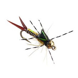 Beaded Nymphs Copperback Stone  Black $2.42