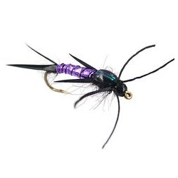 Beaded Nymphs Davies Lightning Stone  Purple $2.42