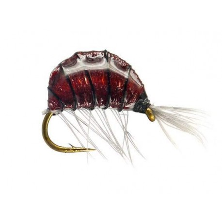 Czech Nymps and Gamarus heavy epoxy shrimp dark $2.34