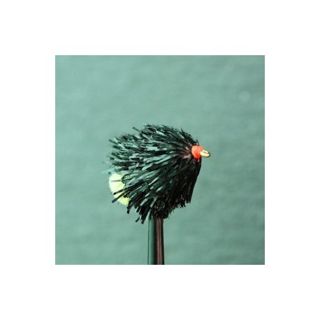 Fab Trout Flies black green foam fab $2.34