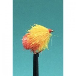 Fab Trout Flies blushing sunburst safety orange jelly fab blob $2.34