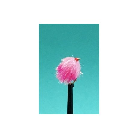 Fab Trout Flies marshmallow shocking pink marshmallow jelly fab blob $2.34