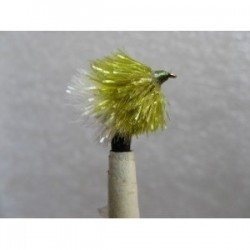 Fab Trout Flies olive white fab blob $2.34