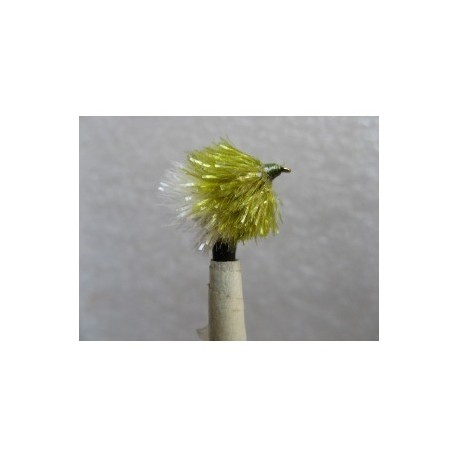 Fab Trout Flies olive white fab blob $2.34