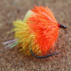Fab Trout Flies orange sunburst humpy blob( ) $2.34