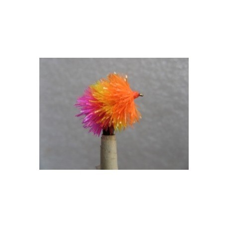 Fab Trout Flies orange sunburst pink fab blob $2.34