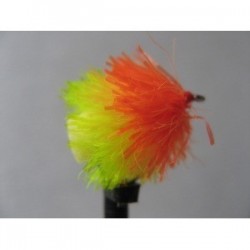 Fab Trout Flies orange sunburst yellow fab blob $2.34