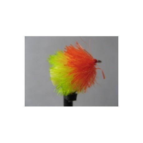 Fab Trout Flies orange sunburst yellow fab blob $2.34