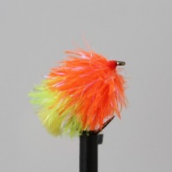 Fab Trout Flies uv orange yellow fab blob $2.34