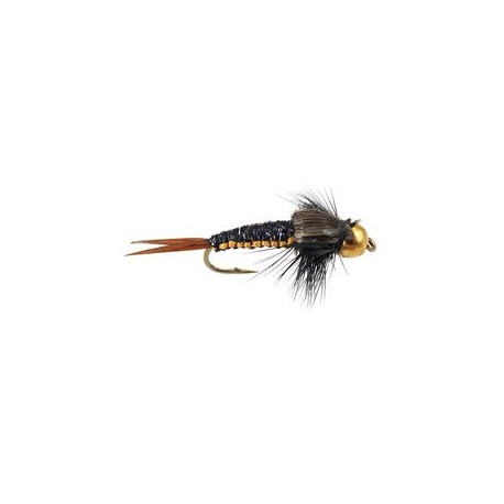 Beaded Nymphs Fat Woven Yellow Black Stone $2.42
