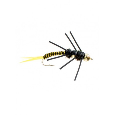 Tungsten Nymphs beadhead double tungsten wired stonefly rubberlegs yellow $3.00