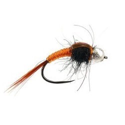 Tungsten Nymphs body glass orange $3.00