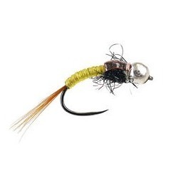 Tungsten Nymphs body glass yellow $3.00