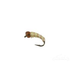 Beaded Nymphs Ghost Midge Bead Head Cream $2.42