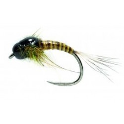 Tungsten Nymphs Olive Quill Nymph Black $3.00